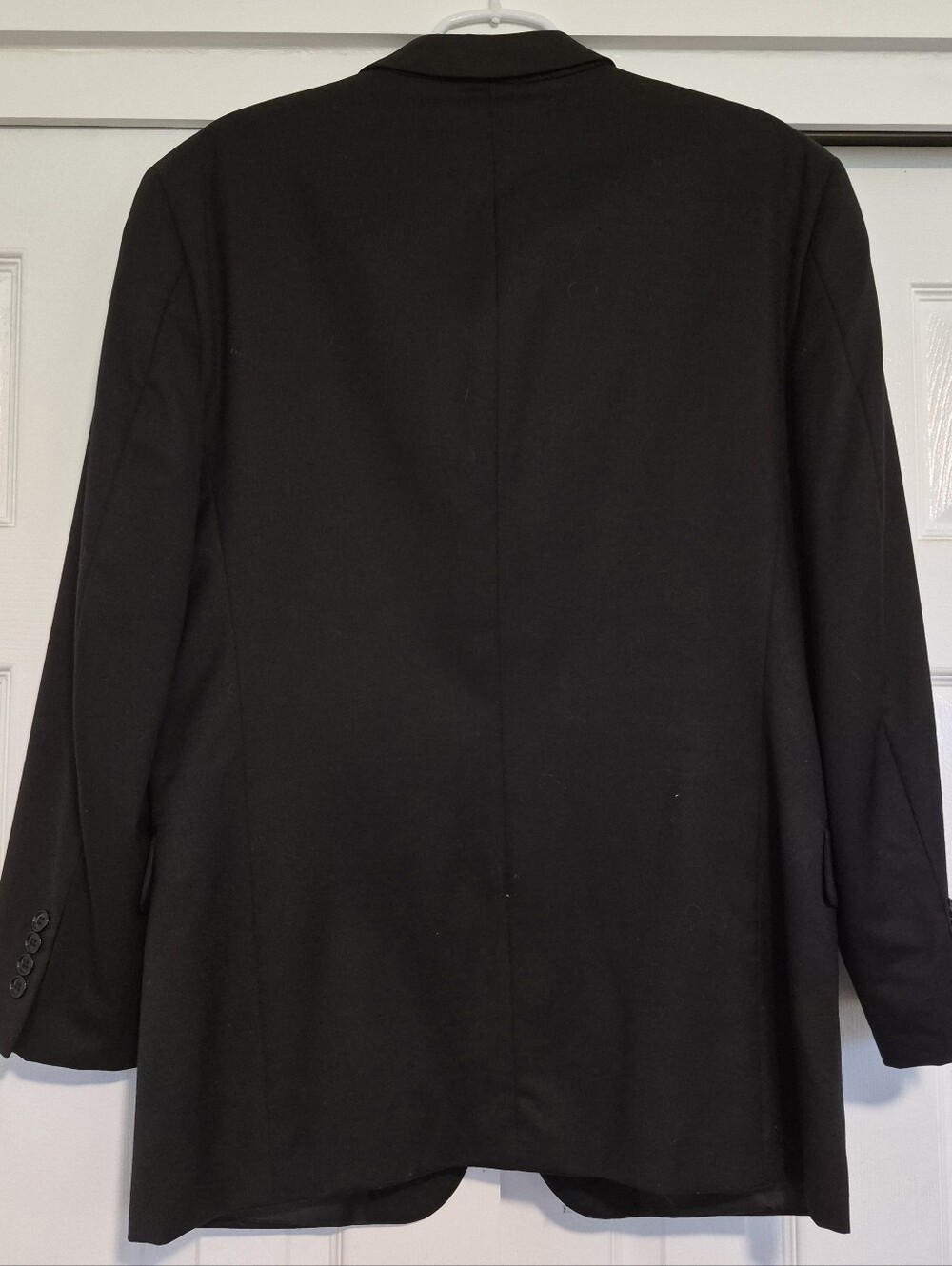 Vintage 100% Wool Jones New York Classic Black Suit 40R 34x31 - Picture 3 of 7